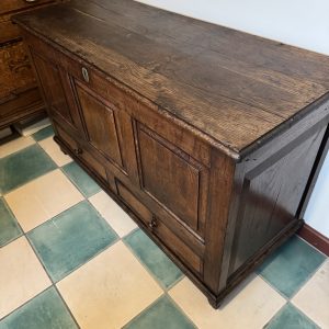 Georgian oak panel Mule chest