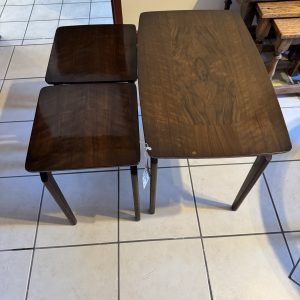 Remploy mid 20th century set of three mahogany nesting tables