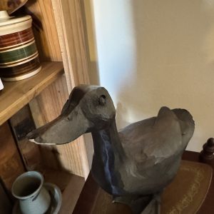 Hand carved vintage Duck Sculpture