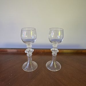 19th century Bohemian wine glasses