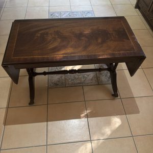 Victorian drop leaf mahogany coffee table