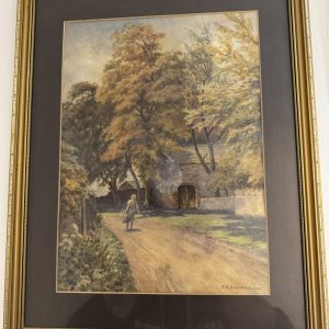 T.H. Houghton watercolour signed and dated 1922 landscape
