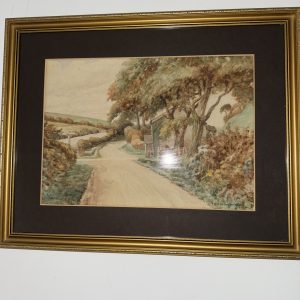T.H. Houghton watercolour signed and dated 1921 landscape