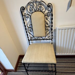 1940’s Wrought Iron handmade decorative chair