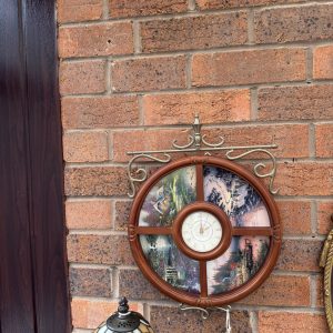 Thomas Kinkade decorate ceramic wall clock