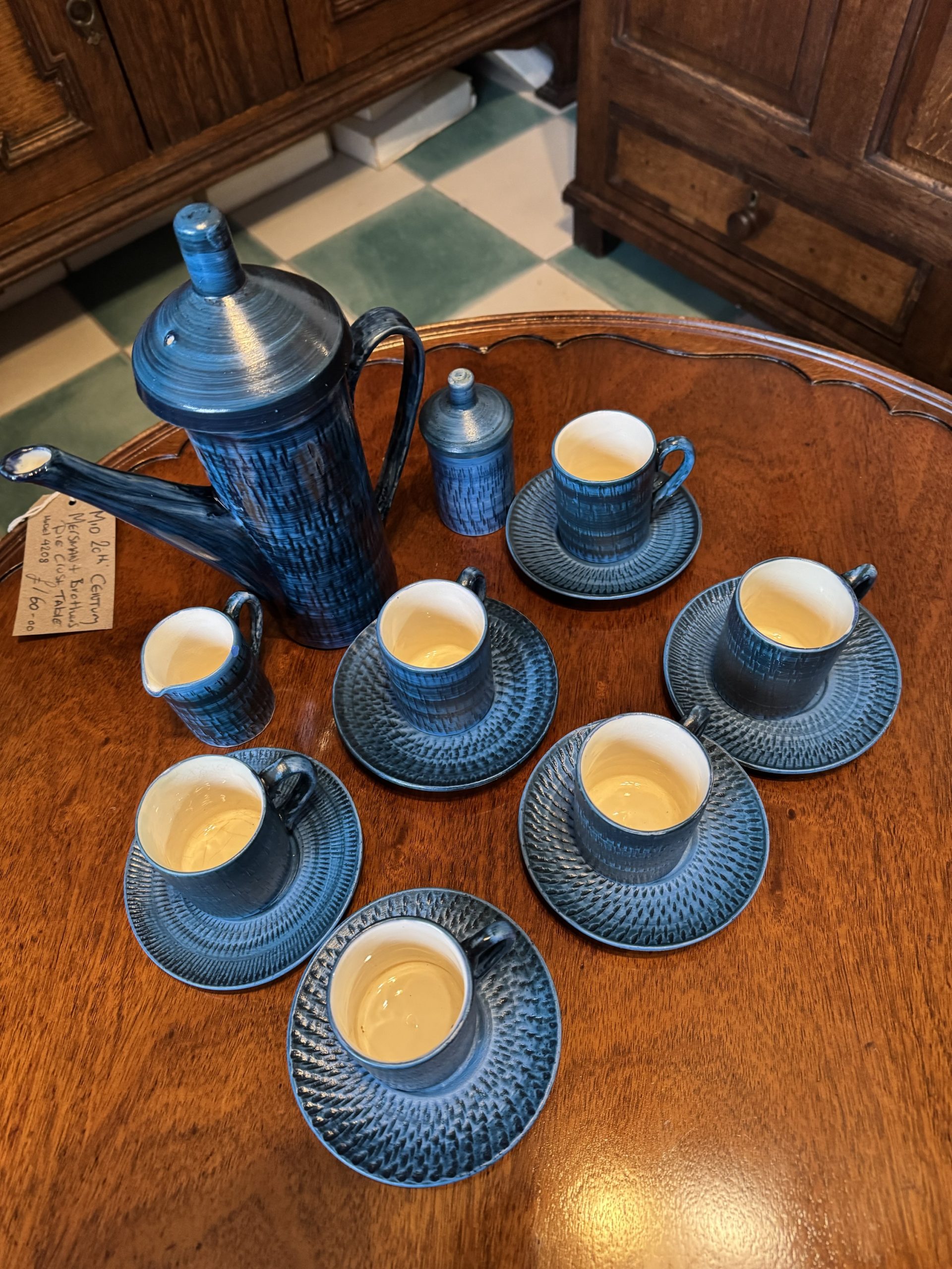 Vintage Bristow Potteries Coffee set - Image 3