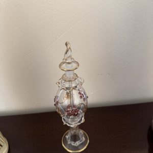 Late 19th century blown glass perfume bottle