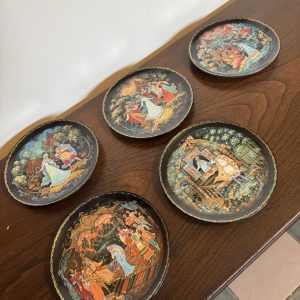 5 x Collectible Russian Porcelain decorative plates