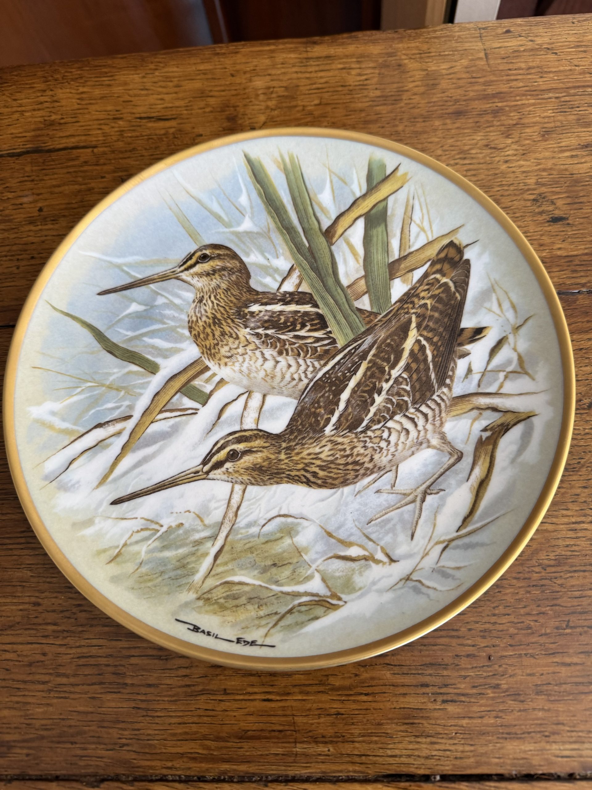 Full set of 12 vintage Franklin Porcelain Game Birds of the World collectible plates - Image 11