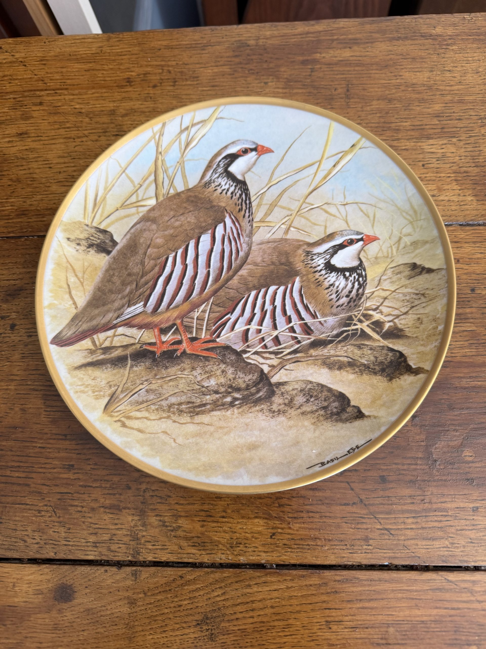 Full set of 12 vintage Franklin Porcelain Game Birds of the World collectible plates - Image 8