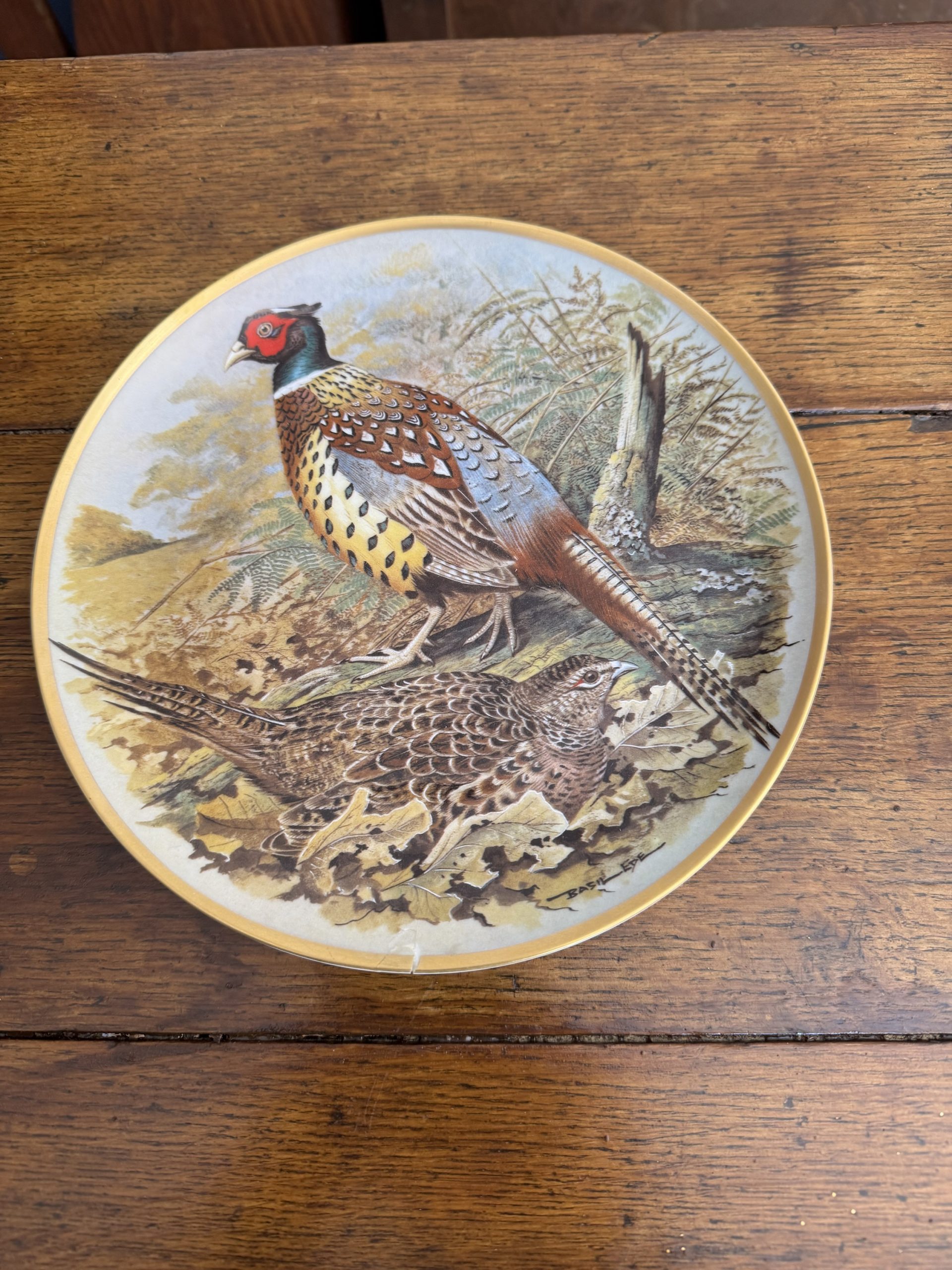 Full set of 12 vintage Franklin Porcelain Game Birds of the World collectible plates - Image 7