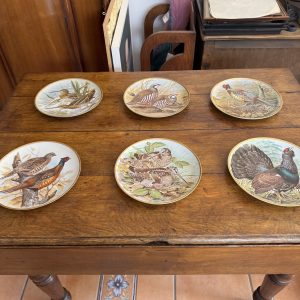 Full set of 12 vintage Franklin Porcelain Game Birds of the World collectible plates