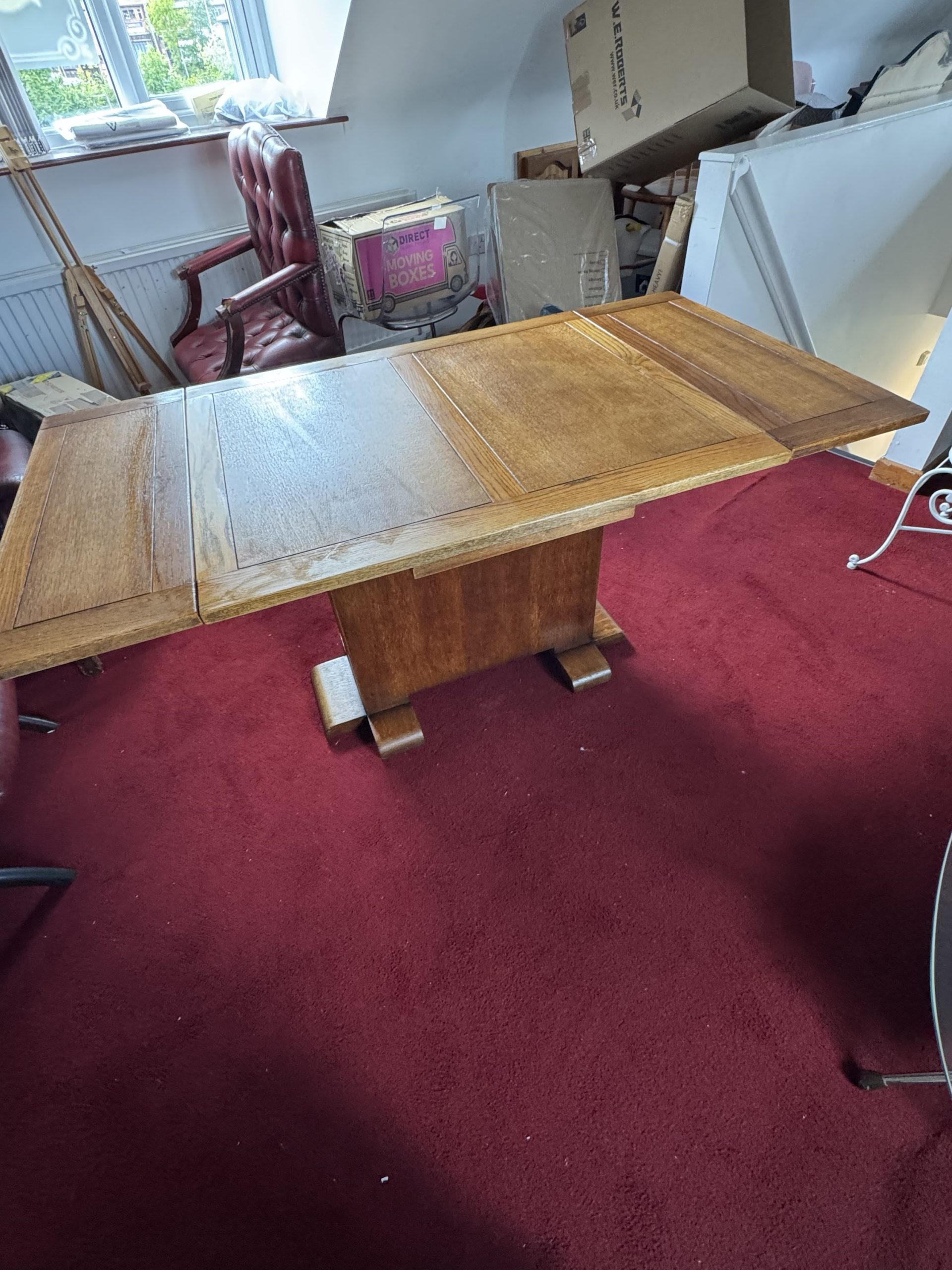 Vintage Ebenezer Gomme (G-Plan) oak pedestal dining table - Image 2