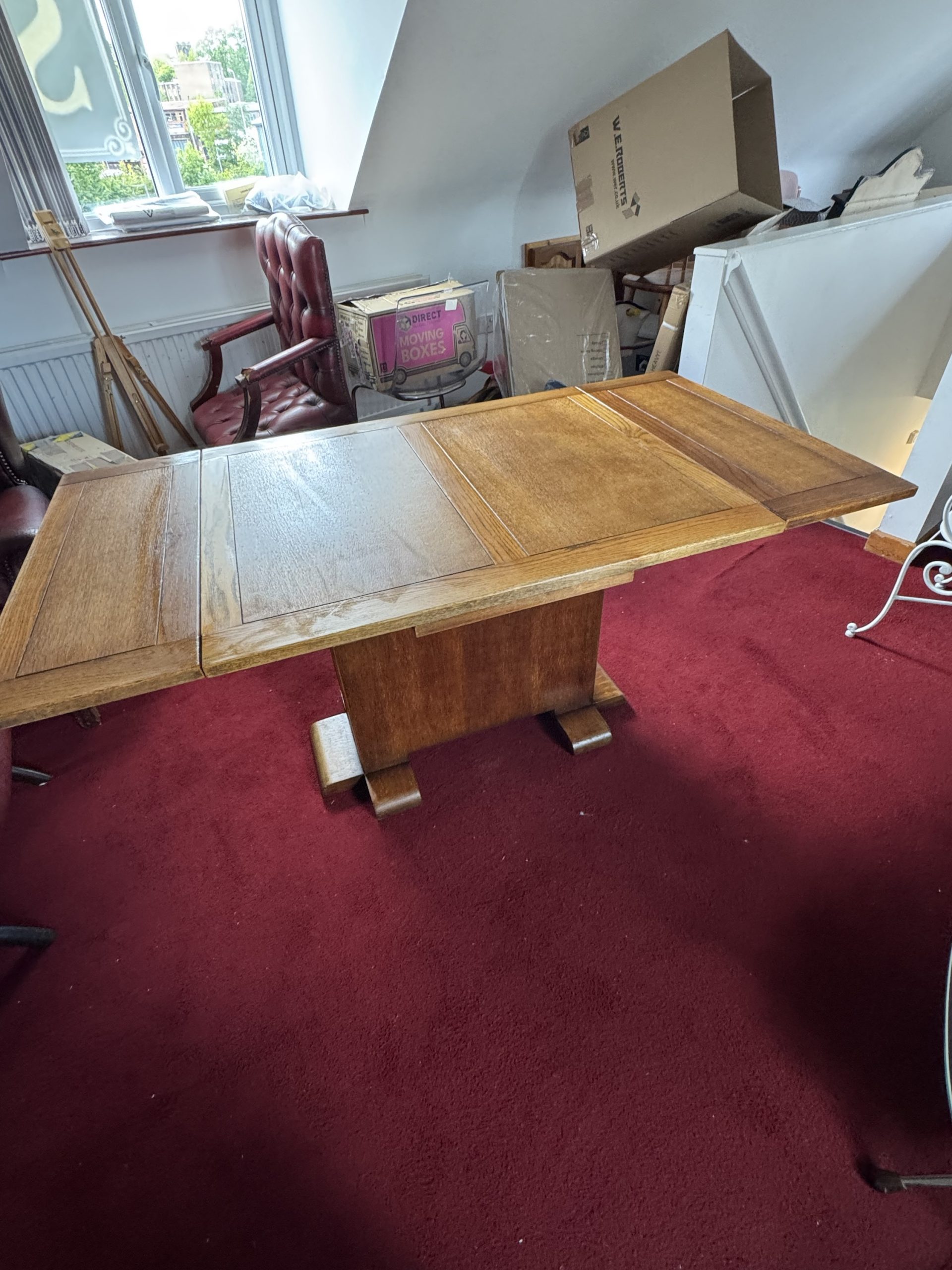 Vintage Ebenezer Gomme (G-Plan) oak pedestal dining table - Image 10
