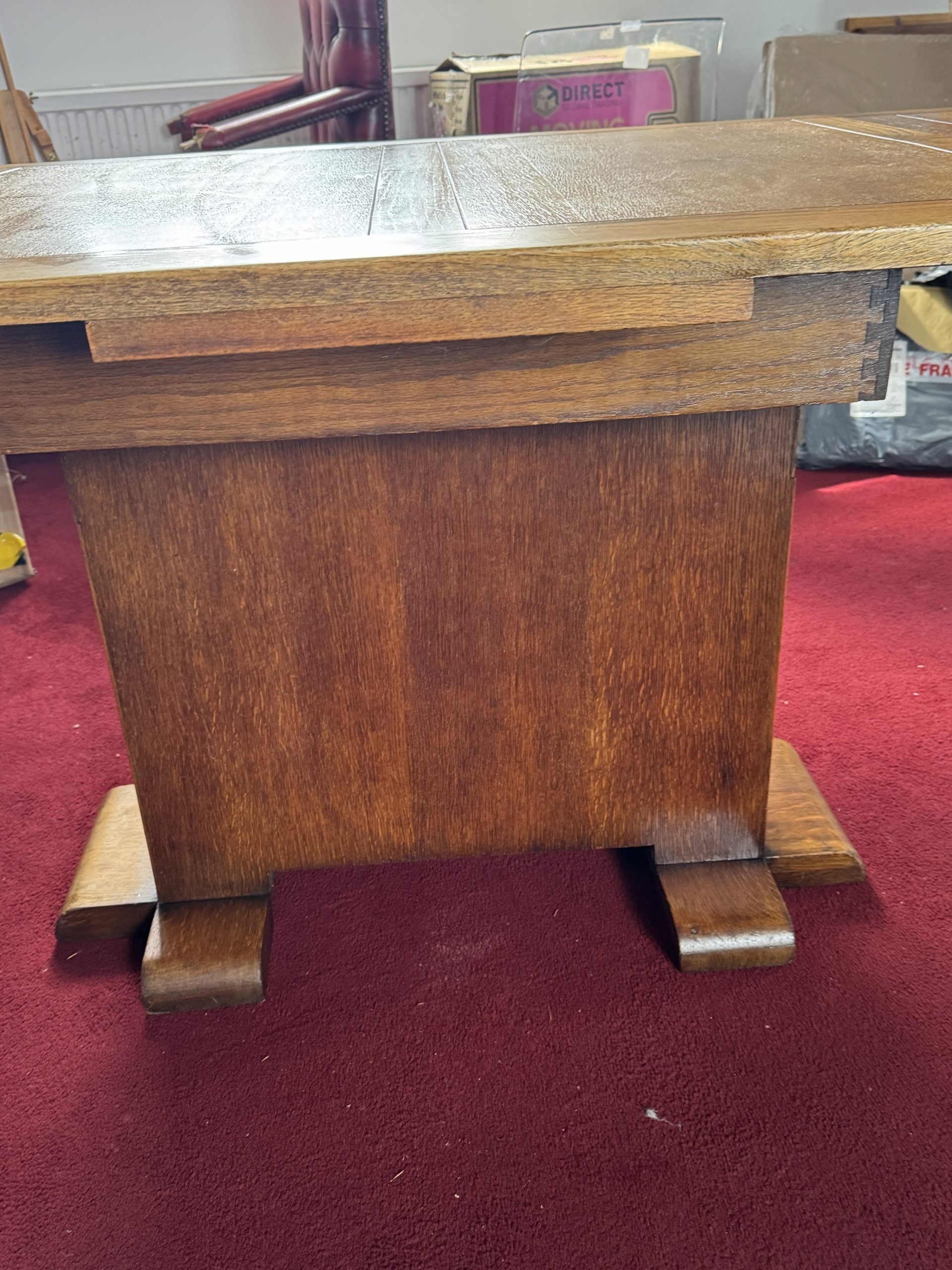 Vintage Ebenezer Gomme (G-Plan) oak pedestal dining table - Image 4