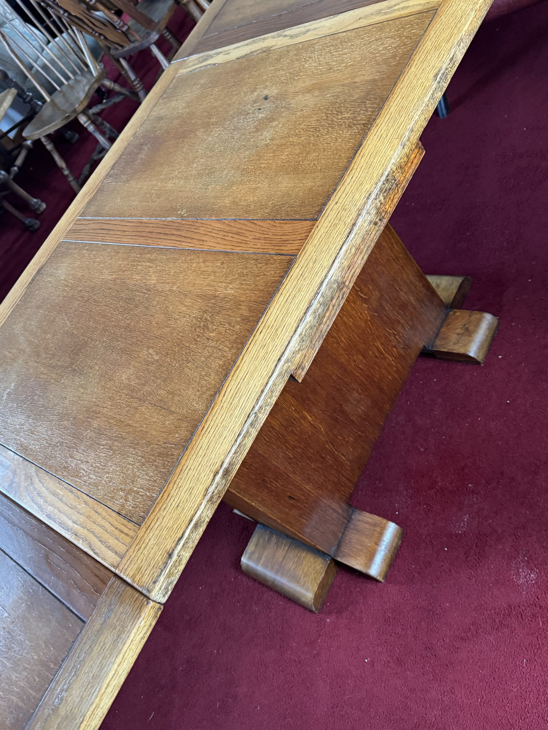 Vintage Ebenezer Gomme (G-Plan) oak pedestal dining table - Image 6
