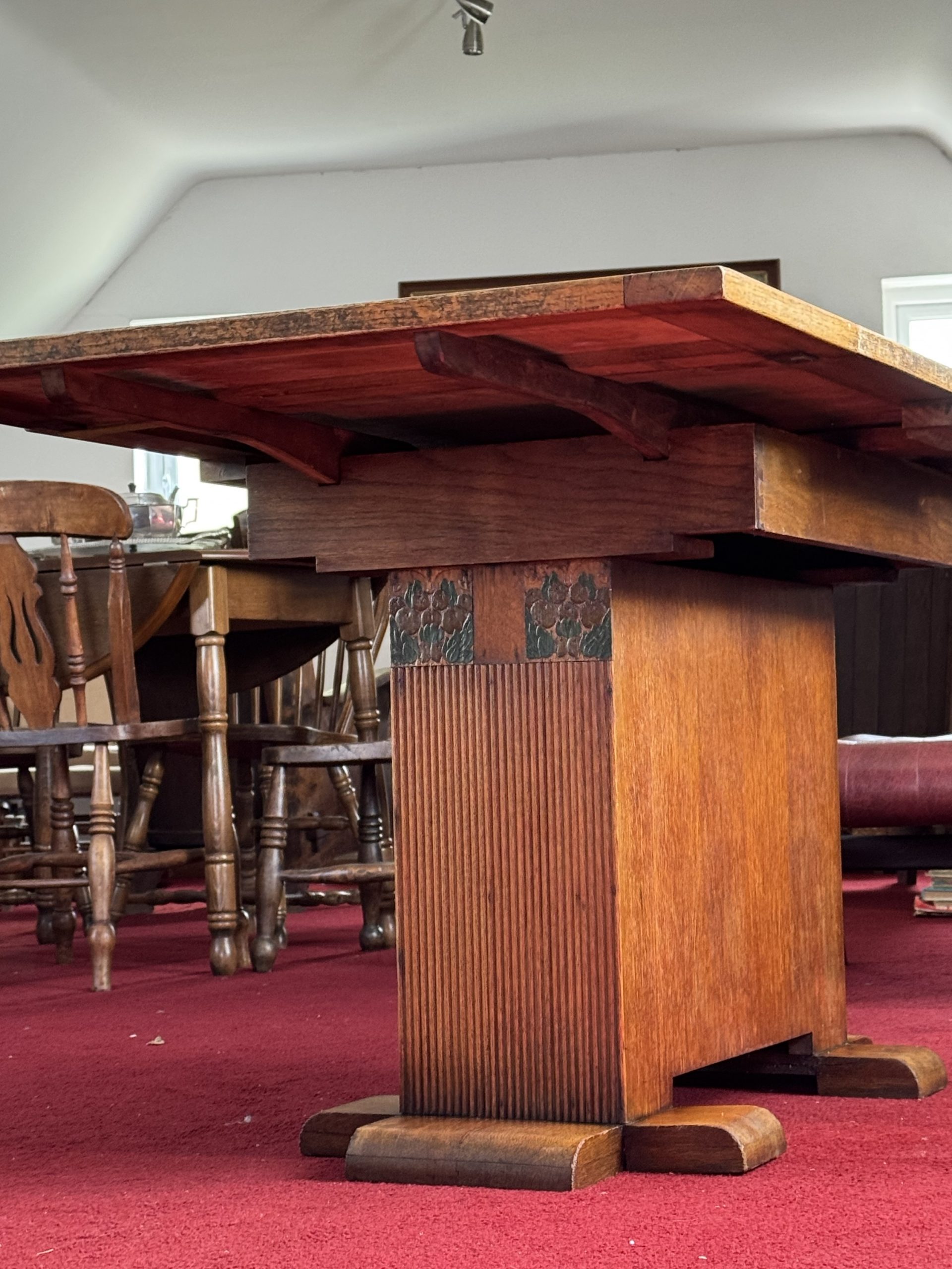 Vintage Ebenezer Gomme (G-Plan) oak pedestal dining table - Image 7
