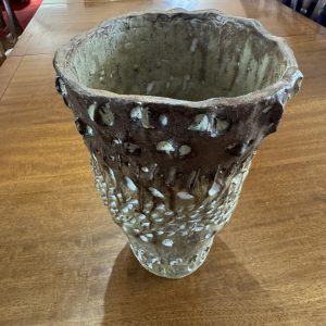 Hand made studio vase by Viv Robertson