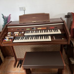 Vintage Technics SX E33 PCM 2 Electric Organ and Stool