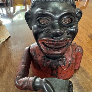 Antique 1900’s Cast Iron Little Joe Mechanical Money Box